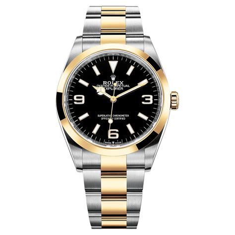 rolex explorer 36mm on wrist|rolex explorer 36mm two tone.